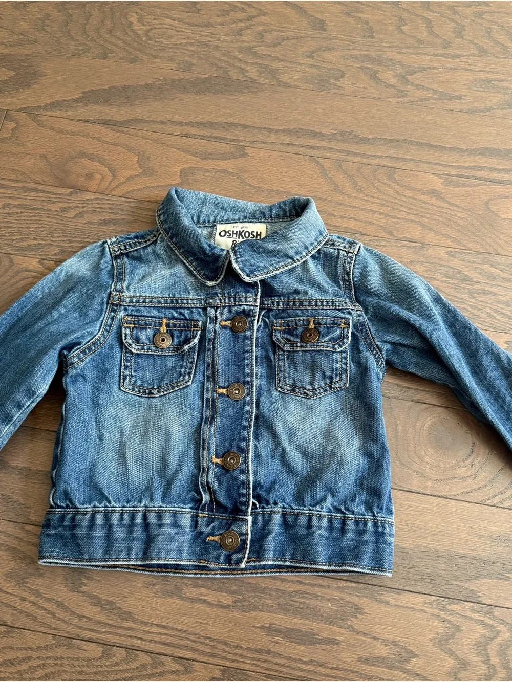 OshKosh B'gosh girls Kids Blue Denim Jacket size 5